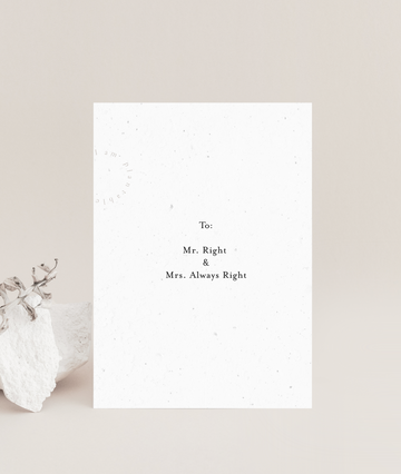 PLANTABLE Greeting Card || MR RIGHT