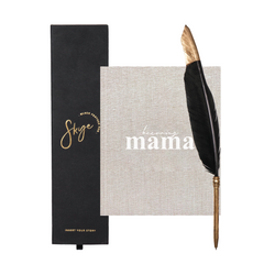 Mama Journal + Feather Pen Bundle