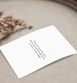 PLANTABLE Greeting Card || FLOWERS