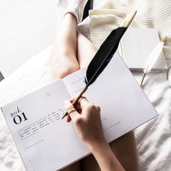 Black Feather Pen