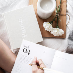 self care journal diary press pause