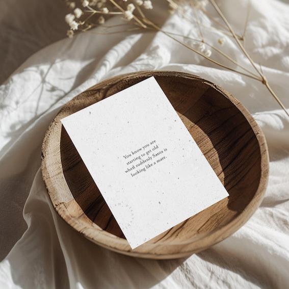 PLANTABLE Xmas Card || Santa Mate