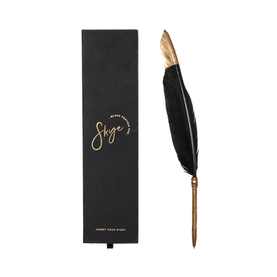 Black Feather Pen