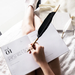 Black Feather Pen