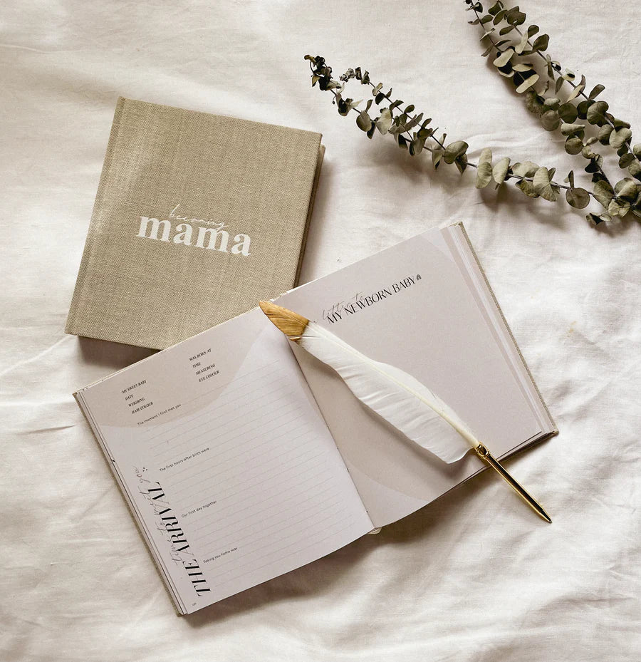 Mama Journal + Feather Pen Bundle