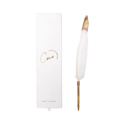 Coco Feather Pen (White)