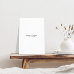 PLANTABLE Greeting Card || DIE YOUNG