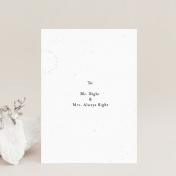 PLANTABLE Greeting Card || MR RIGHT