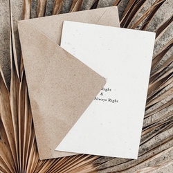 PLANTABLE Greeting Card || MR RIGHT