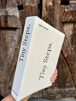 TINY STEPS | Baby Linen Photo Album