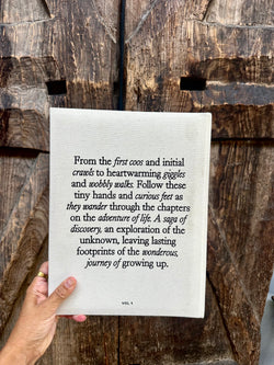 TINY STEPS | Baby Linen Photo Album