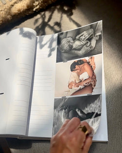 TINY STEPS | Baby Linen Photo Album