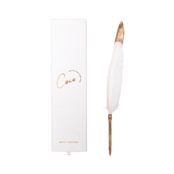 Coco Feather Pen (White)