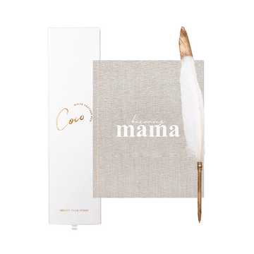 Mama Journal + Feather Pen Bundle