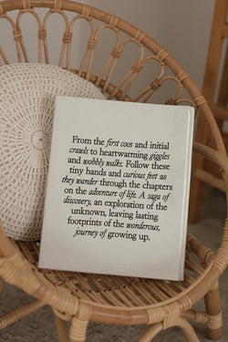 TINY STEPS | Baby Linen Photo Album