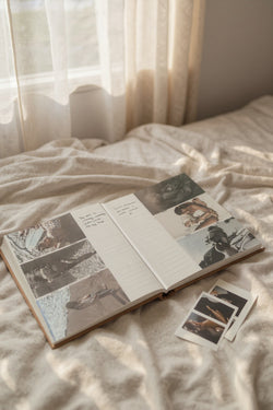 TINY STEPS | Baby Linen Photo Album